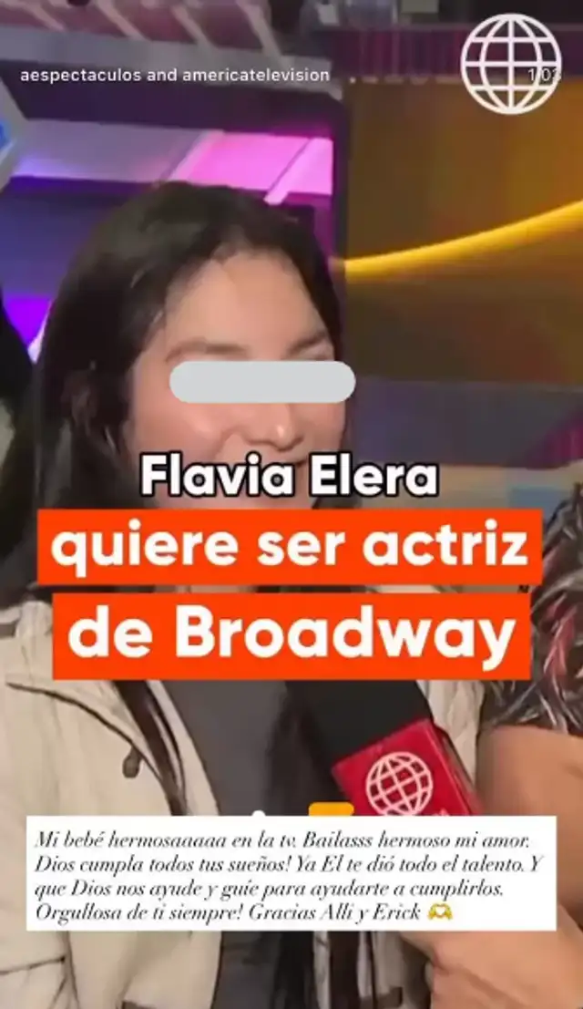 Analía Rodríguez agradeció a Erick Elera y a Allison Pastor. Analía Rodríguez agradeció a Erick Elera y a Allison Pastor.