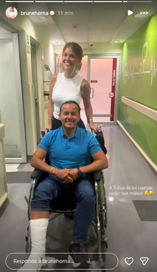 <em>Brunella Horna revela que Richard Acuña se lesionó. Captura: Instagram</em> <em>Brunella Horna revela que Richard Acuña se lesionó. Captura: Instagram</em>