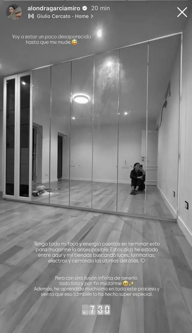Alondra García Miró desea mudarse a su nueva casa. Alondra García Miró desea mudarse a su nueva casa.
