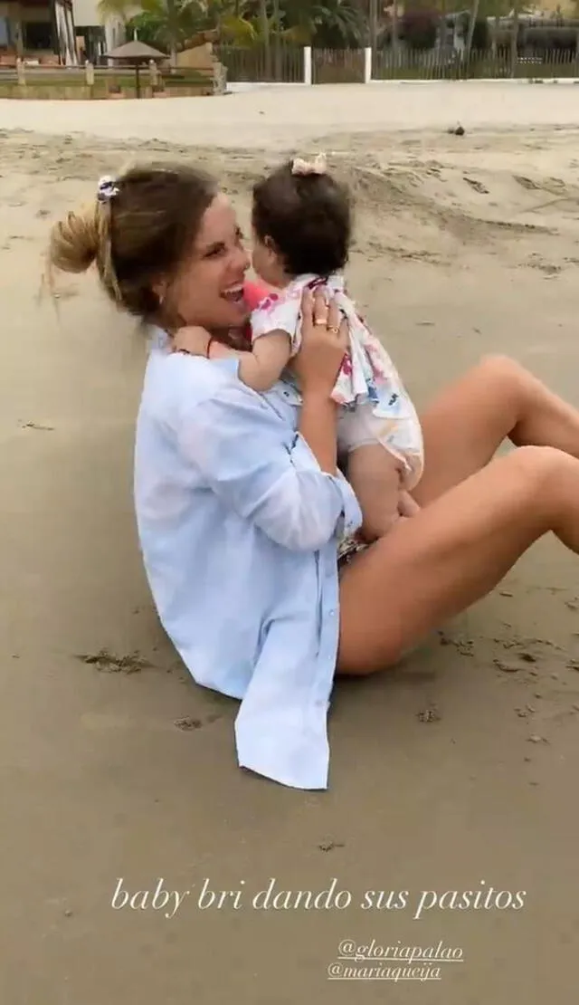 Alejandra Baigorria con la hija de Gloria Palao. (Fuente: Instagram)   