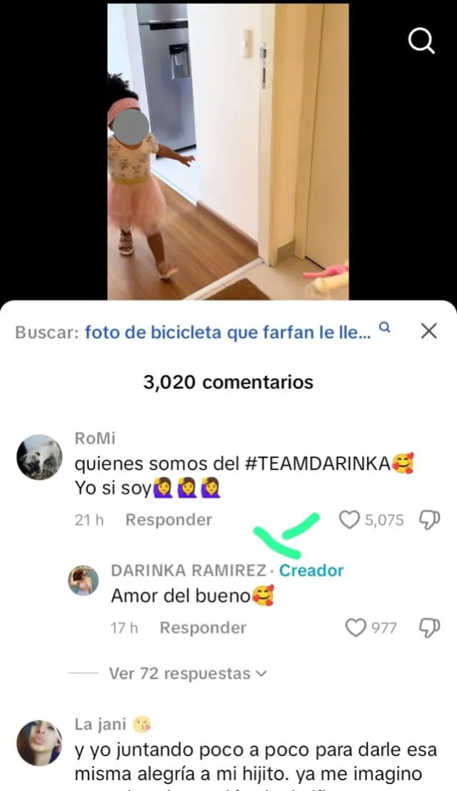 Darinka Ramírez se pronuncia tras menospreciar regalo de Xiomy Kanashiro y comprar bicicleta nueva a su hija