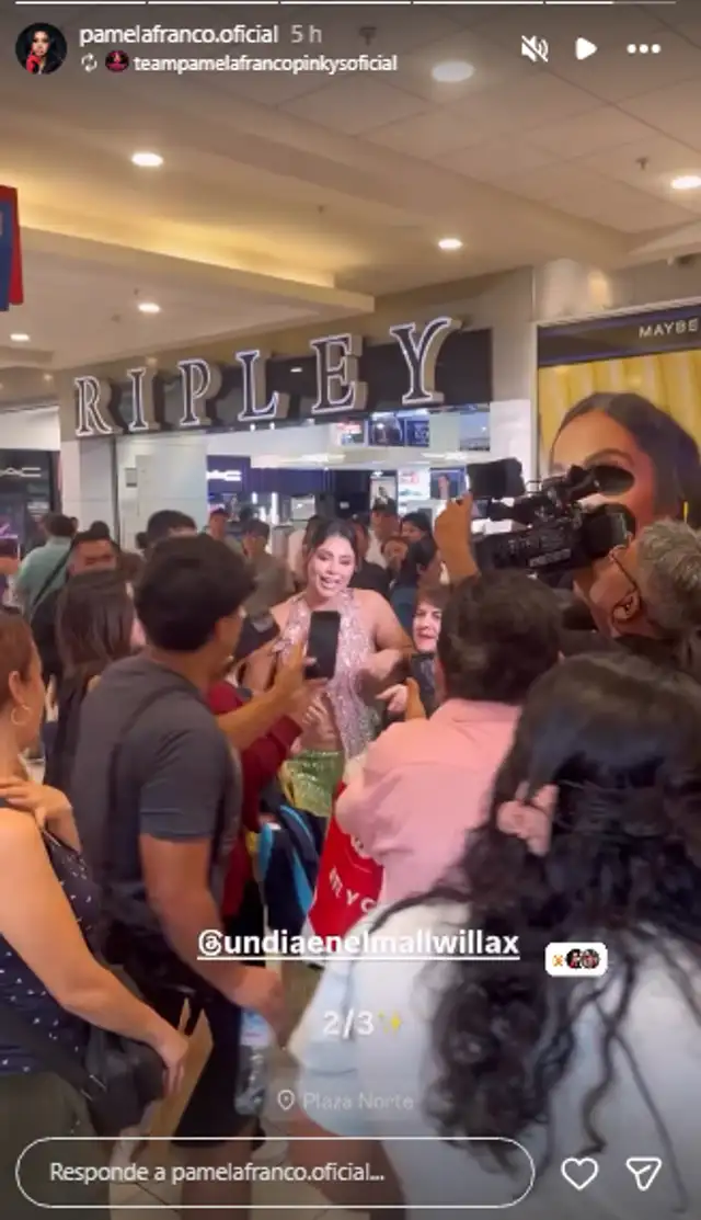 Pamela Franco presume el cariño que recibe del público. Pamela Franco presume el cariño que recibe del público.