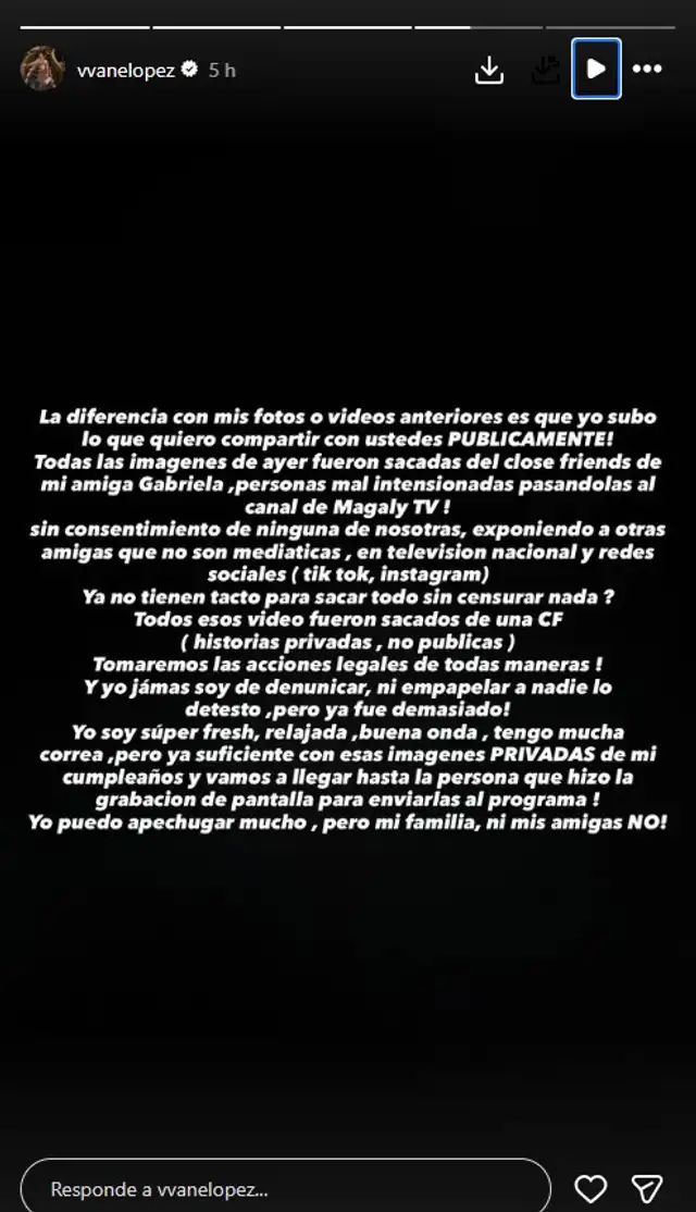 ¡INDIGNADA! Vanessa López tomará medidas LEGALES tras difusión de VIDEOS de su cumpleaños: 
