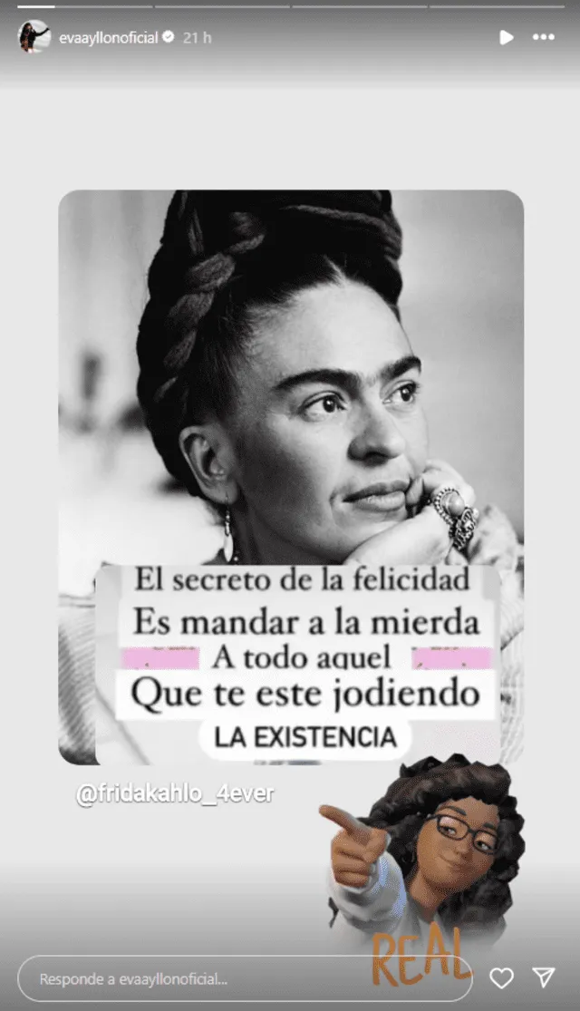 <em>Eva Ayllón sorprende con publicación. Captura: Instagram </em> <em>Eva Ayllón sorprende con publicación. Captura: Instagram </em>