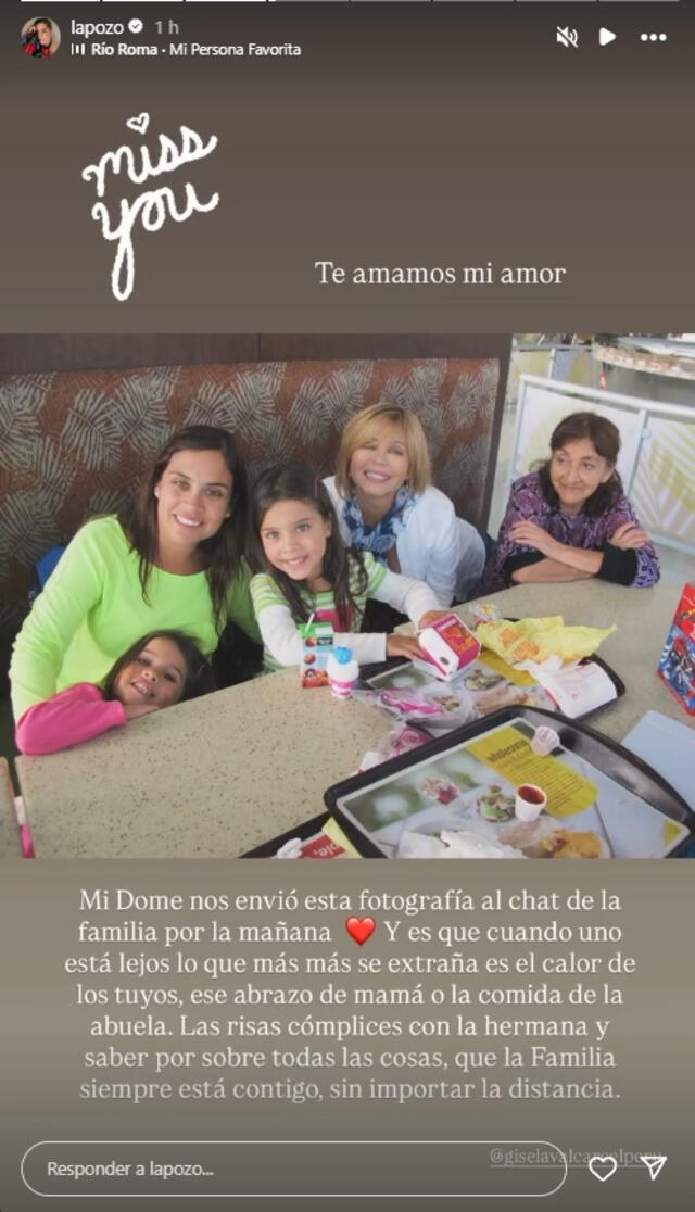 Ethel Pozo compartió fotografía junto a Gisela Valcárcel