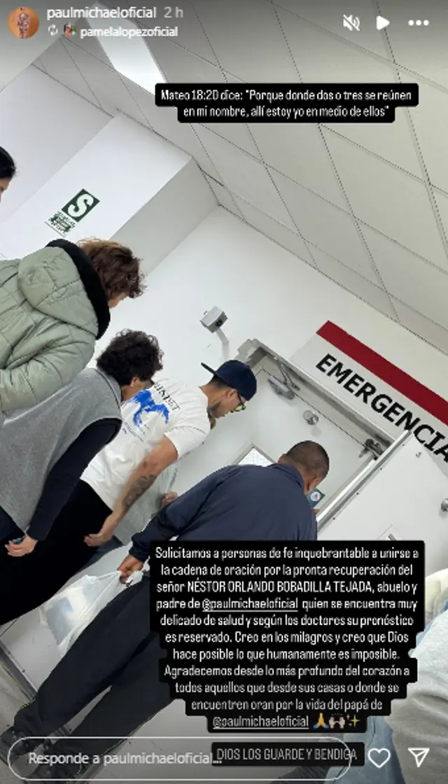 Pamela López se pone sensible por familiar de Paul Michael. Pamela López se pone sensible por familiar de Paul Michael.