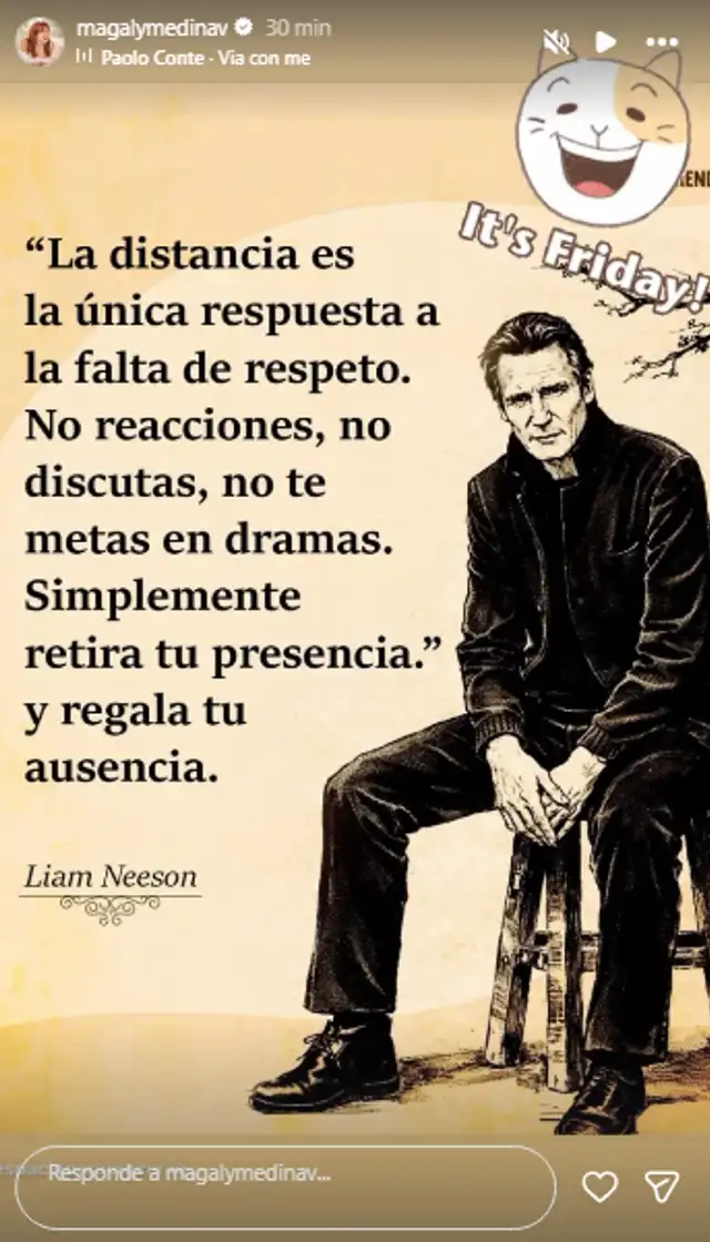 <em>Magaly Medina y su drástico mensaje. Captura: Instagram</em>   