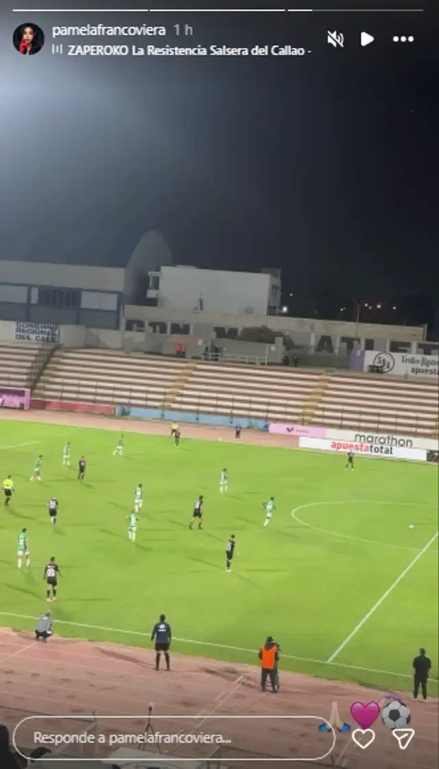 Pamela Franco asiste al primer juego de Christian Cueva.