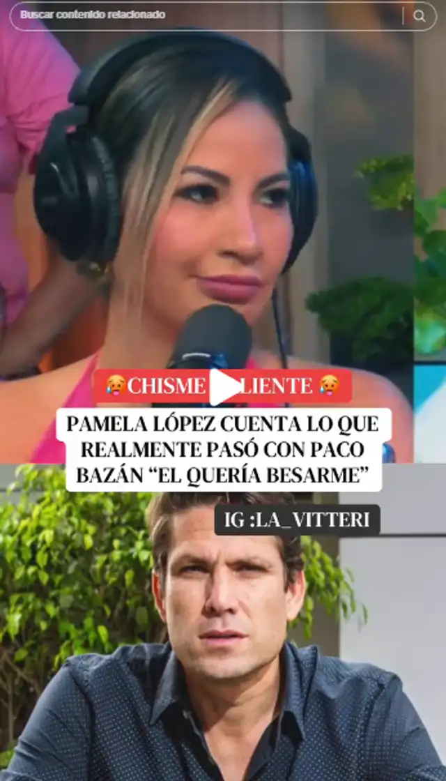 Pamela López decidió exponer a Paco Bazán. Pamela López decidió exponer a Paco Bazán.