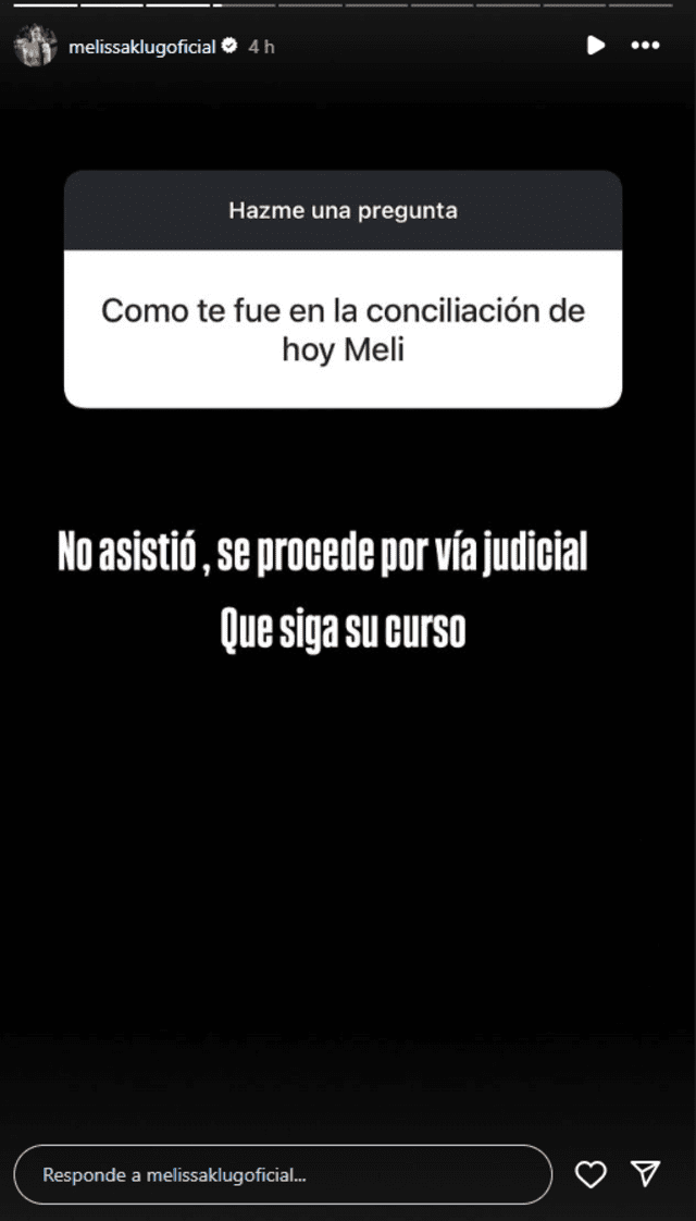 Melissa Klug iniciará un proceso legal contra Jefferson Farfán