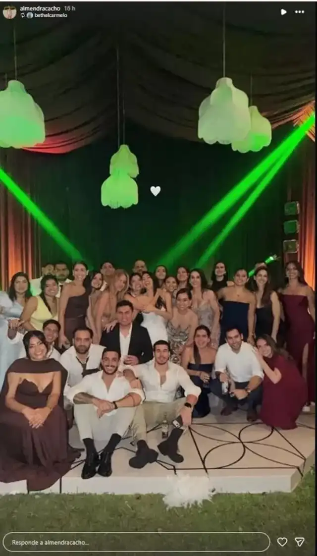 Onelia Molina, Kevin Díaz y Mario Irivarren coincidieron en una boda