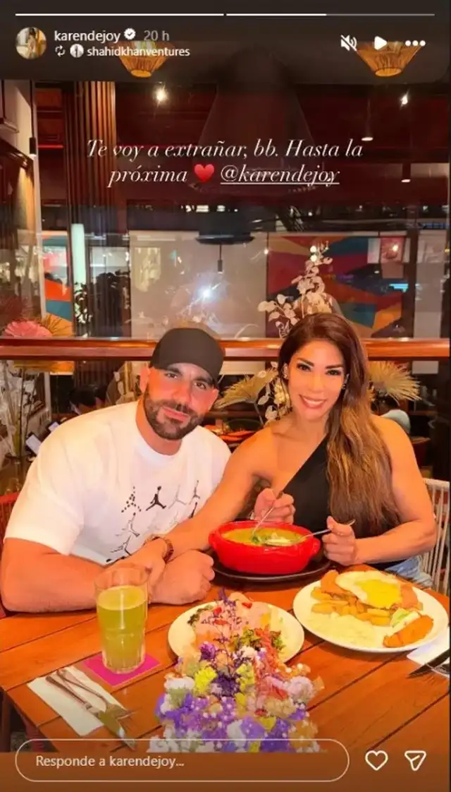 ¿AMOR A DISTANCIA? Novio de Karen Dejo se despide con EMOTIVO mensaje tras asistir a la EXCLUSIVA fiesta de 15 años de su hija: “Hasta la próxima”