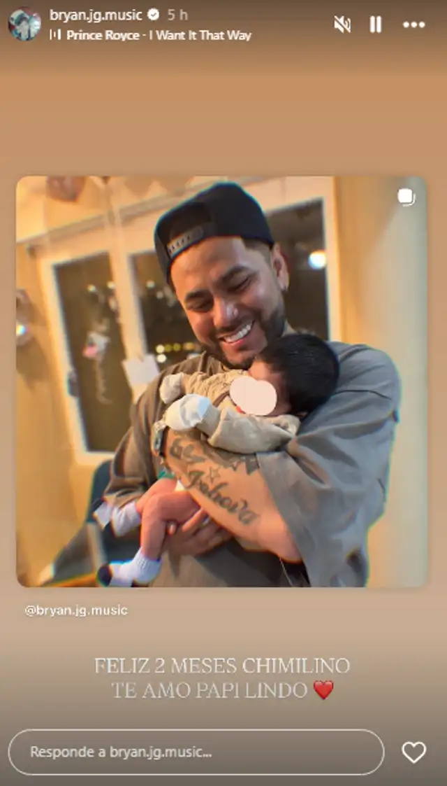 <em> Bryan Torres dedica especial mensaje a su bebé. Captura: Instagram </em> <em> Bryan Torres dedica especial mensaje a su bebé. Captura: Instagram </em>