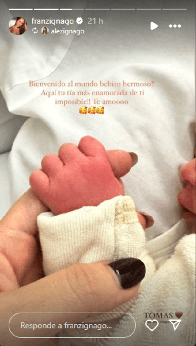 Exguerrera Francesca Zignago dio a luz a su primogénito y expresa emocionada.
