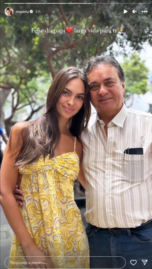 Natalie Vértiz y su mensaje de cumpleaños a su padre.