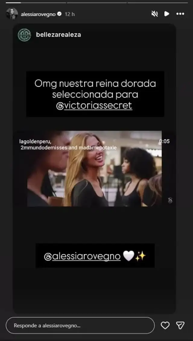 ¿Alessia Rovegno pasó el CASTING de Victoria’s Secret? Modelo SORPRENDE con inesperada publicación