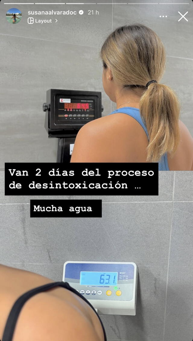 Susana Alvarado se mostró orgullosa al mostrar sus resultados.