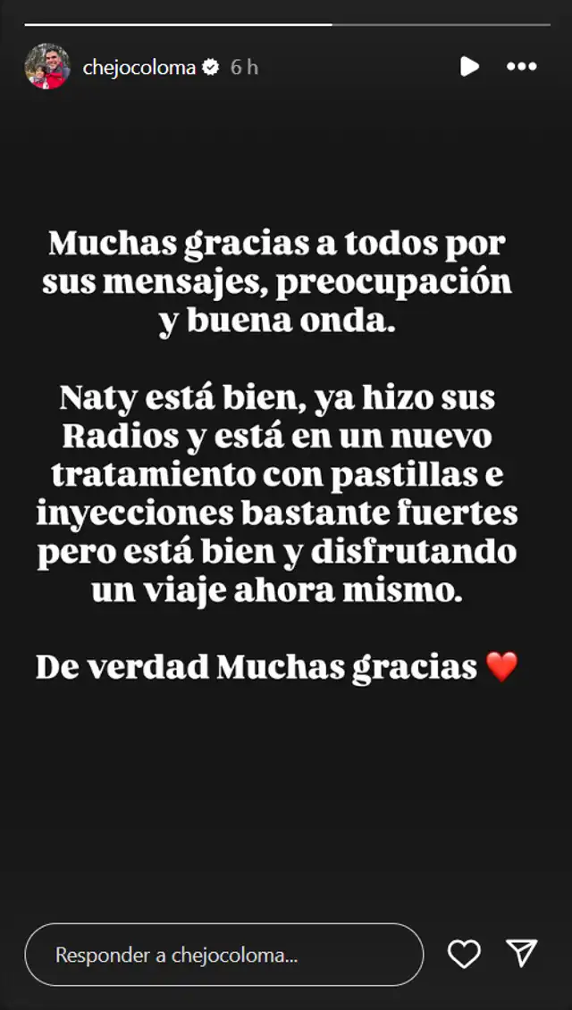 Novio de Natalia Salas rompe su silencio y expone su estado tras cáncer 