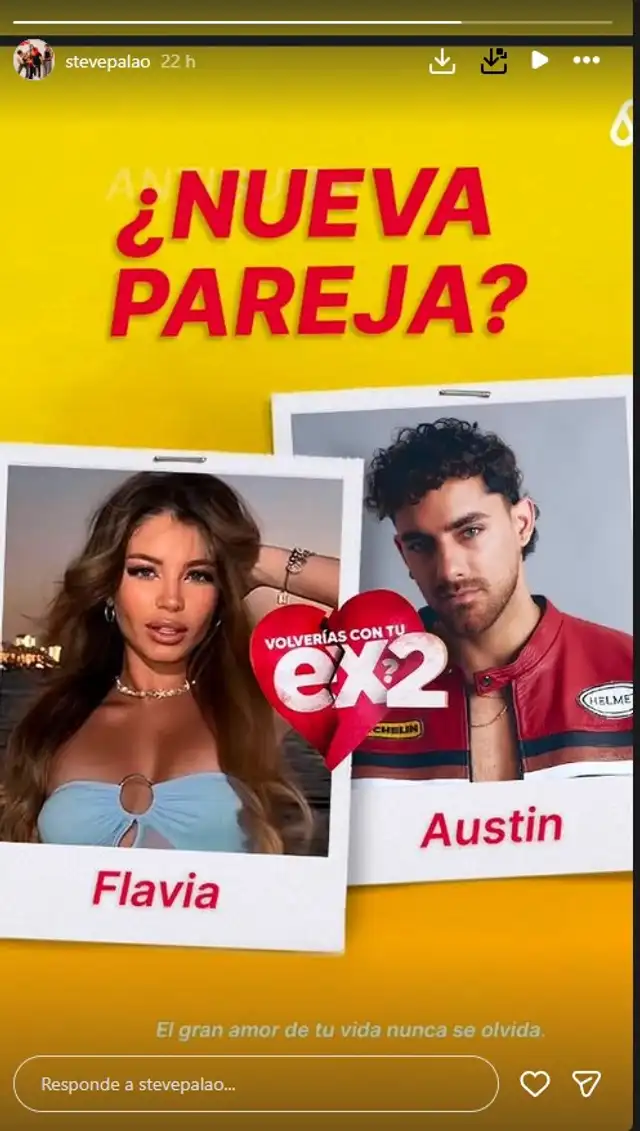 Austin Palao y Flavia Laos se REENCUENTRAN en reality chileno: ¿Podría renacer el amor? Austin Palao y Flavia Laos se REENCUENTRAN en reality chileno: ¿Podría renacer el amor?