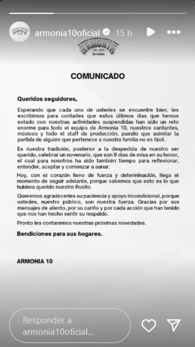 'Armonía 10' hace IMPORTANTE anuncio sobre el FUTURO de la agrupación sin Paul Flores