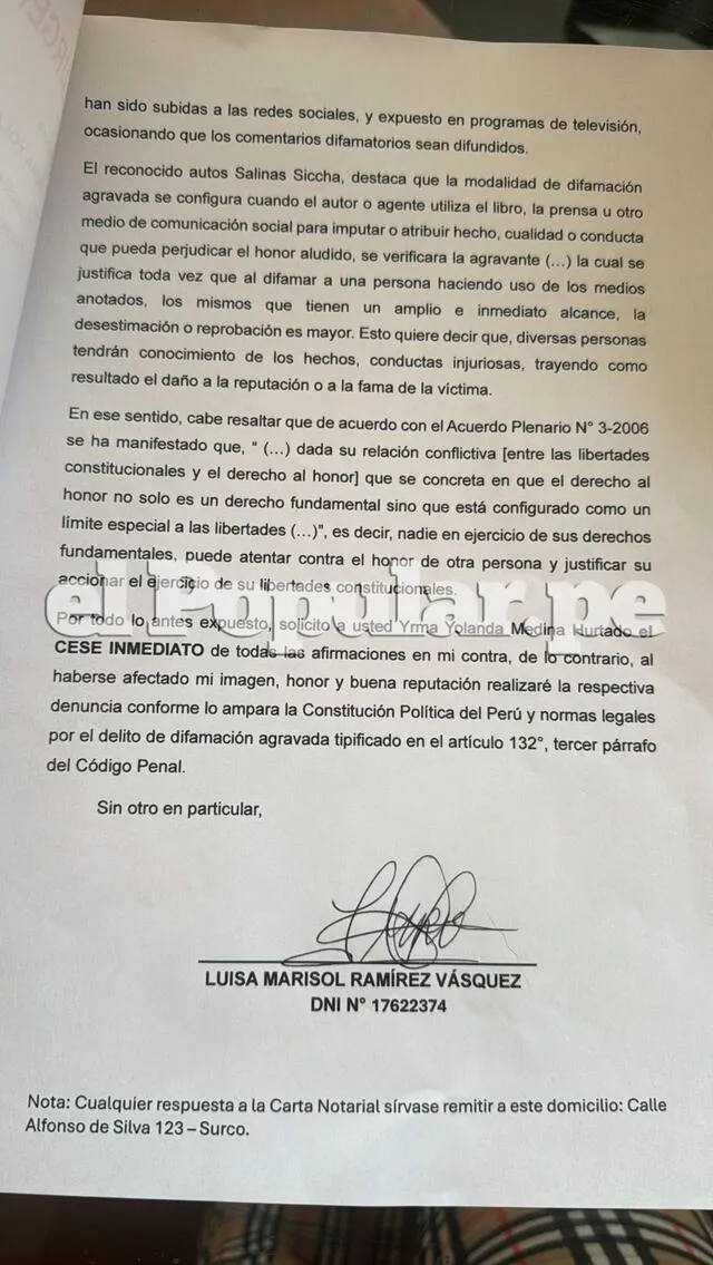 <em>Marisol hace tajante pedido a Yolanda Medina. Foto: Difusión </em> <em>Marisol hace tajante pedido a Yolanda Medina. Foto: Difusión </em>