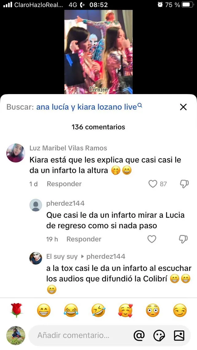 Filtran video de Kiara Lozano 'exaltada' con músicos de Corazón Serrano Filtran video de Kiara Lozano 'exaltada' con músicos de Corazón Serrano