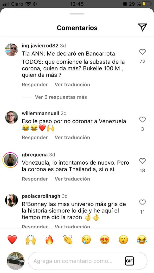 Usuarios dudan de honestidad del Miss Universo 2023 tras declararse en banca rota. 