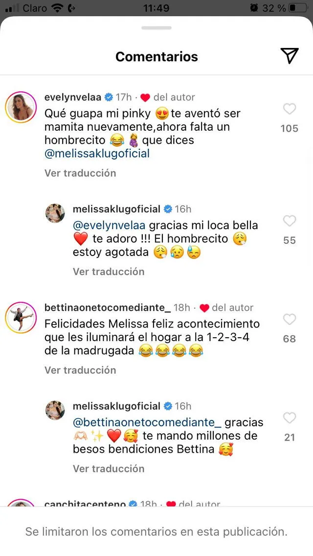 Melissa Klug revela si buscará o no tener un hijo varoncito a poco de dar a luz a su sexta hija.