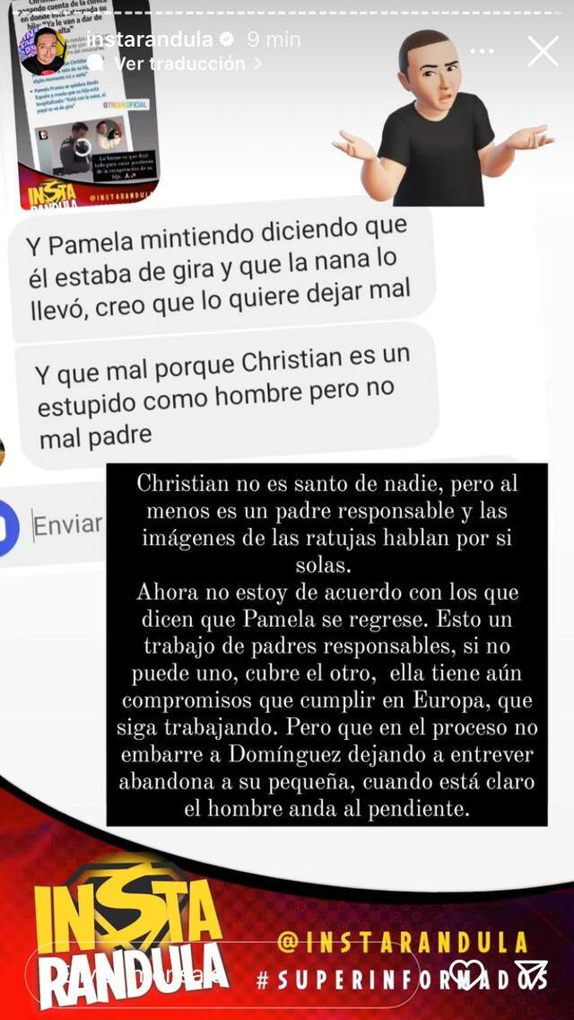 Pamela Franco quiso 'embarrar' a Christian Domínguez al negar que estuvo con su hija cuando la hospitalizaron, según Samuel Suárez.