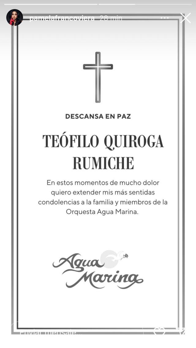  Pamela Franco anuncia sensible pérdida previo al viaje de Pamela López 