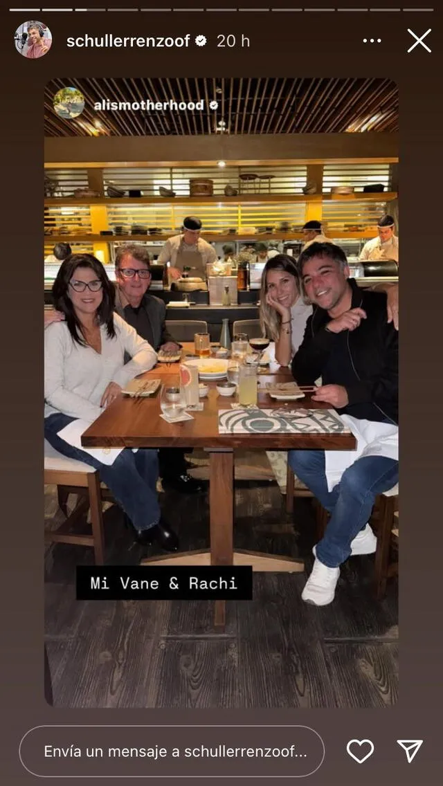  Renzo Schuller defiende a su esposa tras acusaciones de romper su amistad con Gian Piero Díaz 