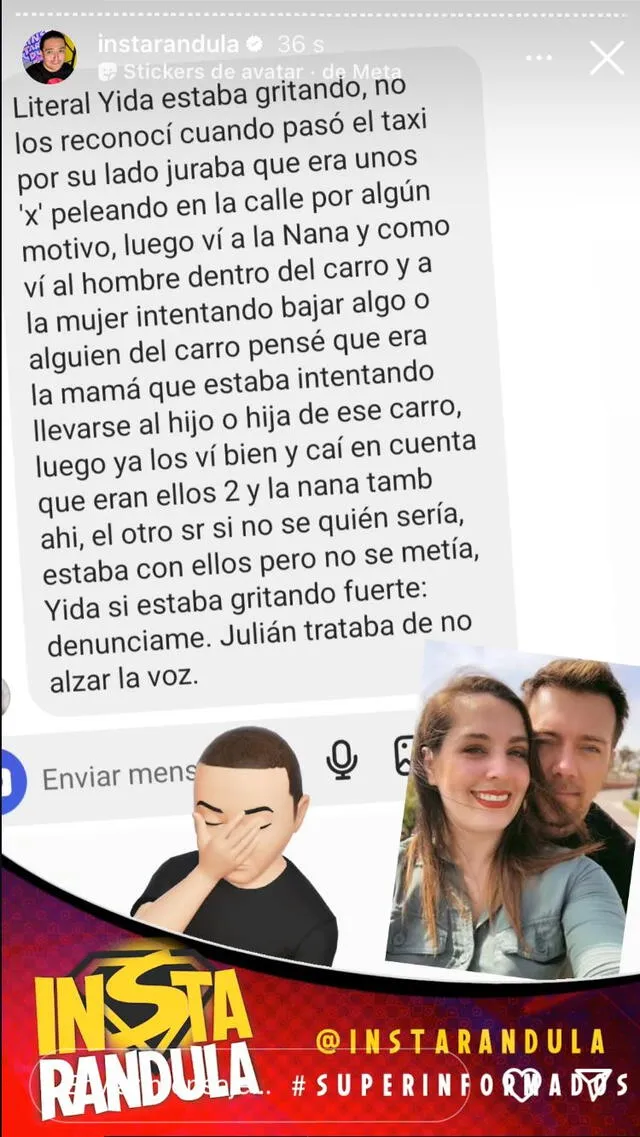 Yiddá Eslava y Julián Zucchi protagonizan FUERTE PELEA en la vía pública/ Instarándula Yiddá Eslava y Julián Zucchi protagonizan FUERTE PELEA en la vía pública/ Instarándula