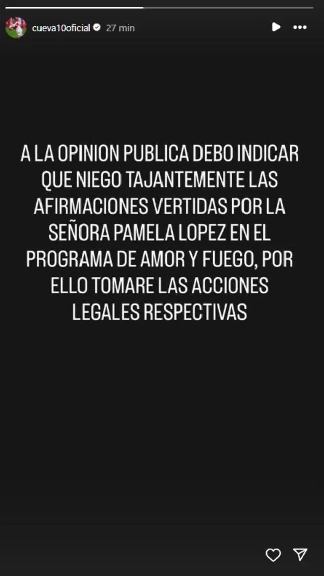 Christian Cueva rechaza haber intentado llamar a Paul Michael