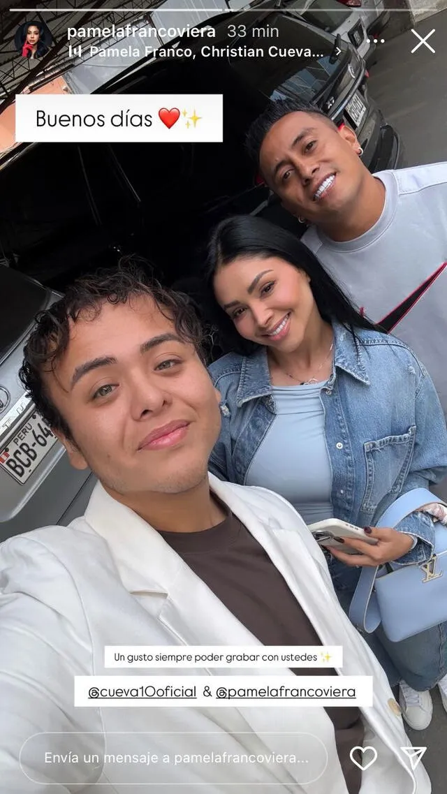  Pamela Franco se pronuncia sobre presunto chat de Christian Cueva con otra mujer 