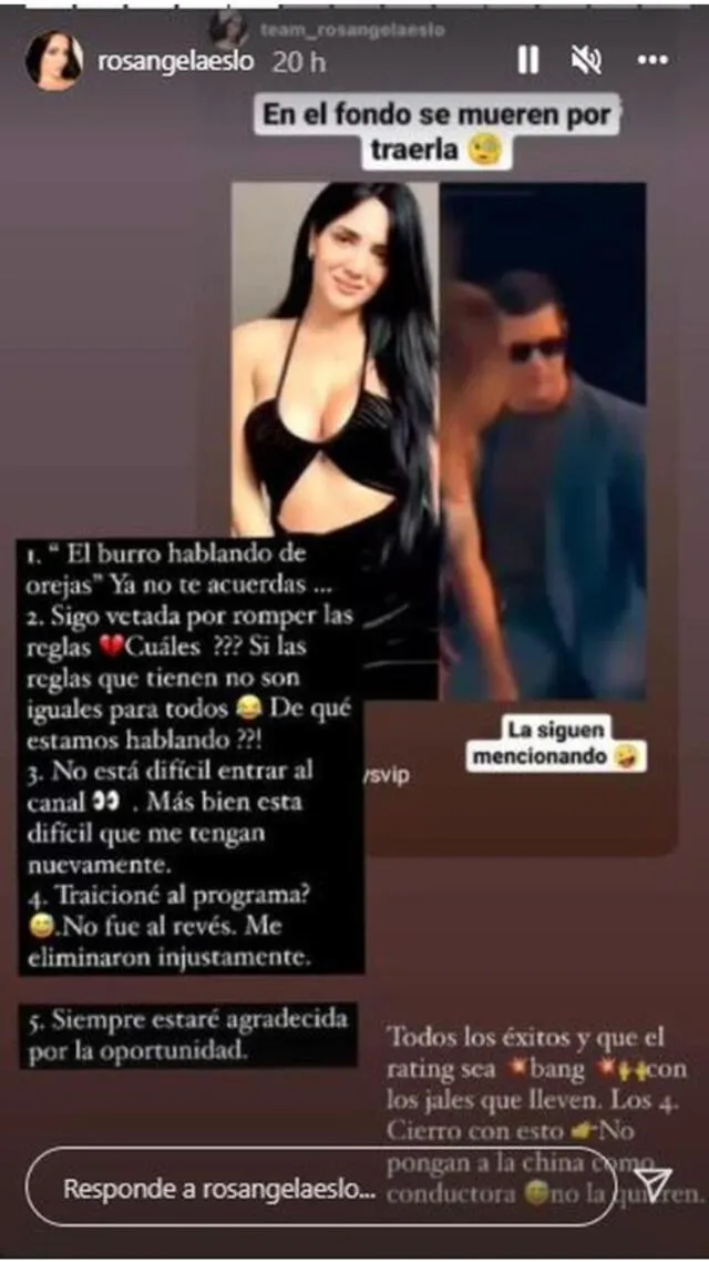 Rosángela Espinoza Instagram.   