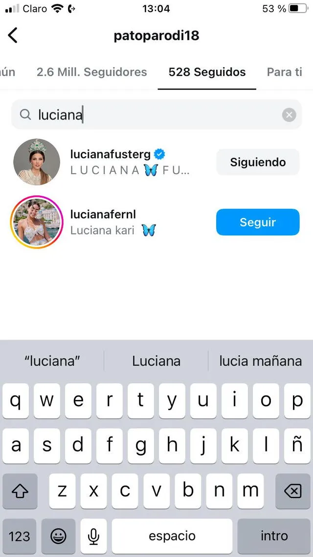 ¿Luciana Fuster y Patricio Parodi dejaron de seguirse en redes sociales? AQUÍ la verdad