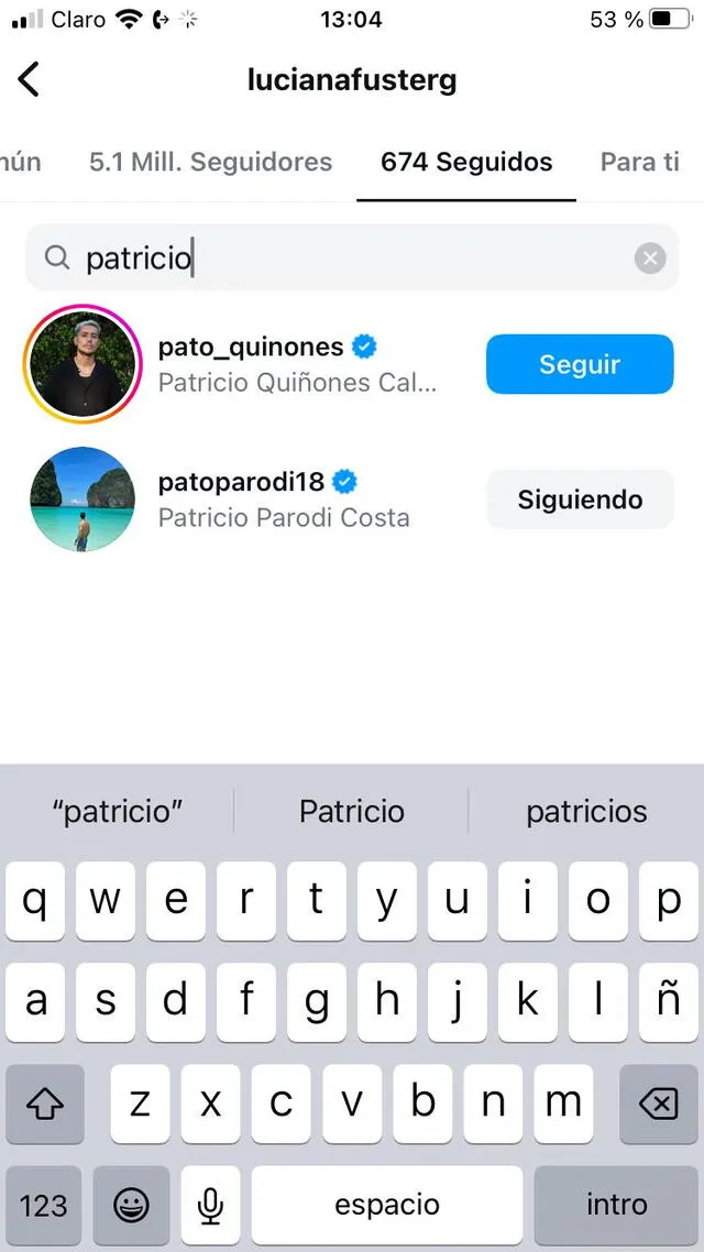 ¿Luciana Fuster y Patricio Parodi dejaron de seguirse en redes sociales? AQUÍ la verdad