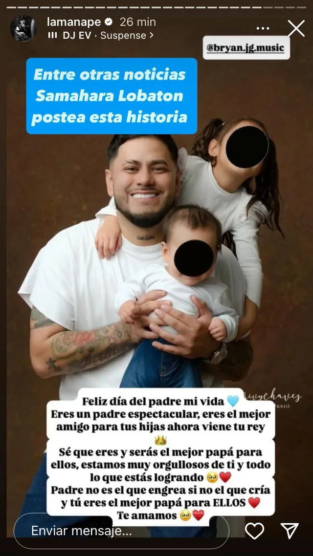 Samahara Lobatón señala a Bryan Torres como el papá de sus DOS HIJAS en el Día del Padre y Youna EXPLOT