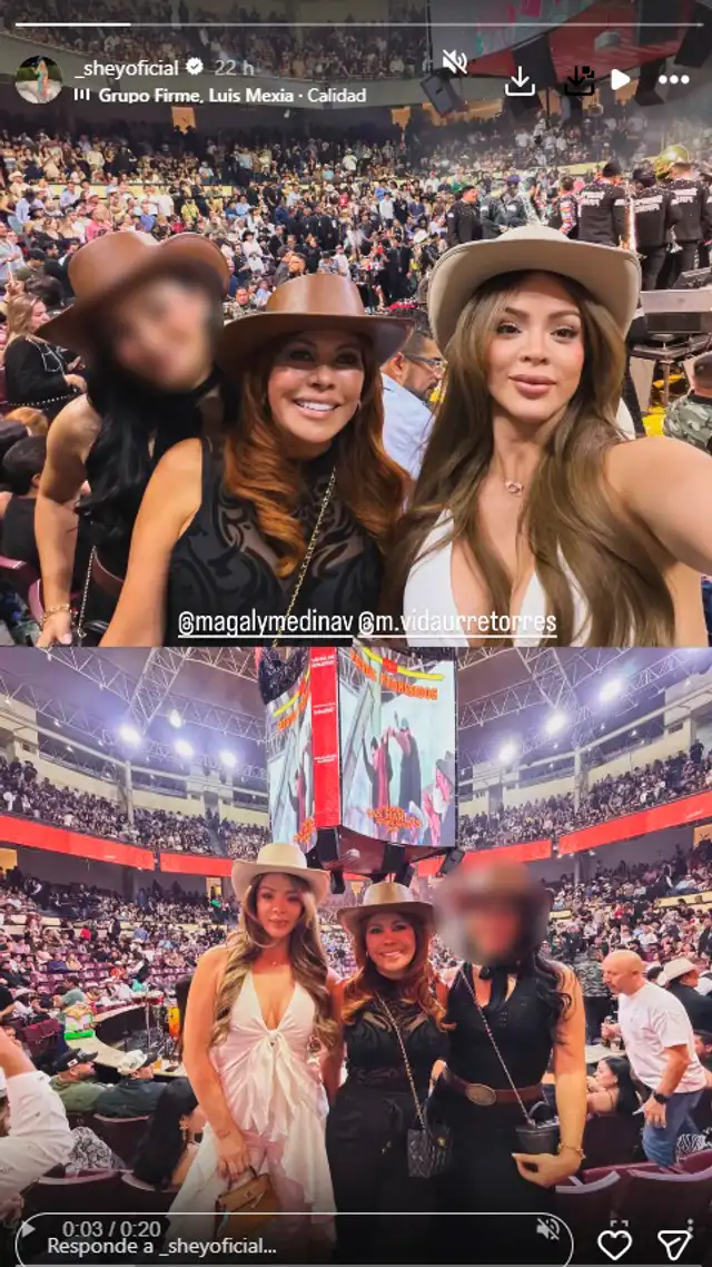 Magaly y Sheyla sellan su amistad en México y disfrutan noche de concierto