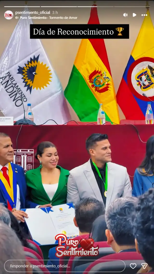 Christian Domínguez deja en shock al aparecer en el Congreso y recibir importante reconcimiento