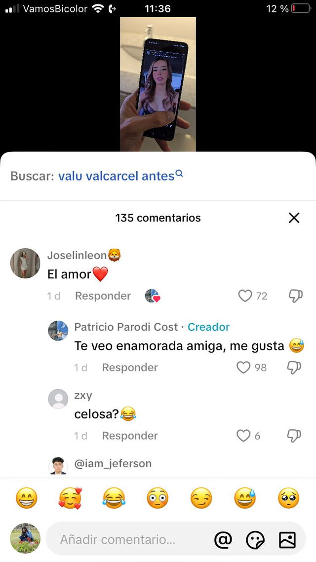 Patricio Parodi se graba con guapa joven.