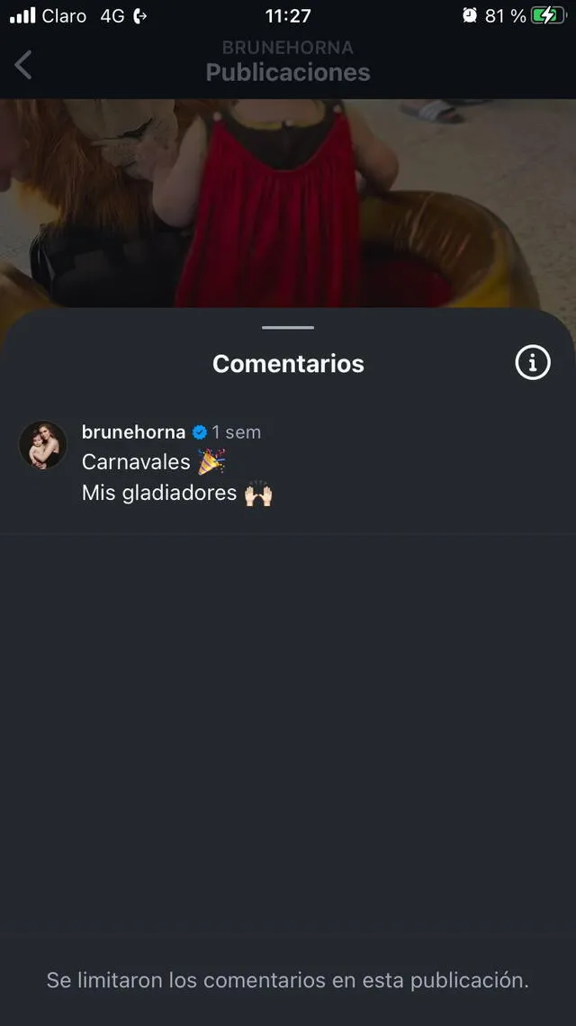 Brunella Horna toma contundente medida tras críticas Brunella Horna toma contundente medida tras críticas