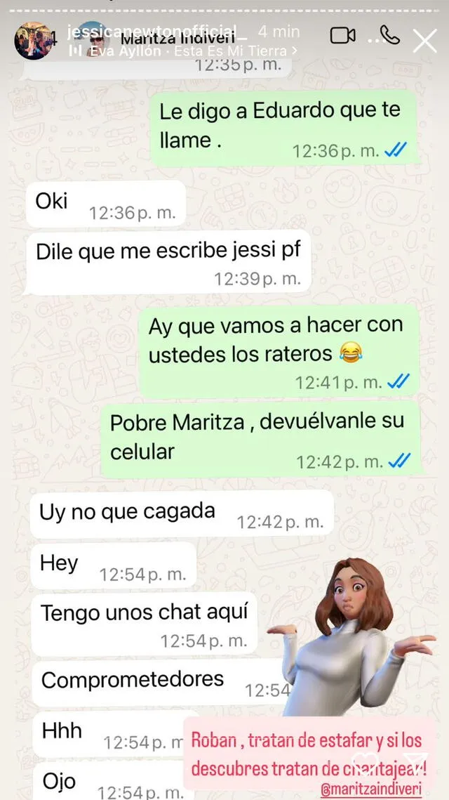 Jessica Newton hace FUERTE DENUNCIA y MUESTRA CHATS tras revelarse que habló con Magaly Medina