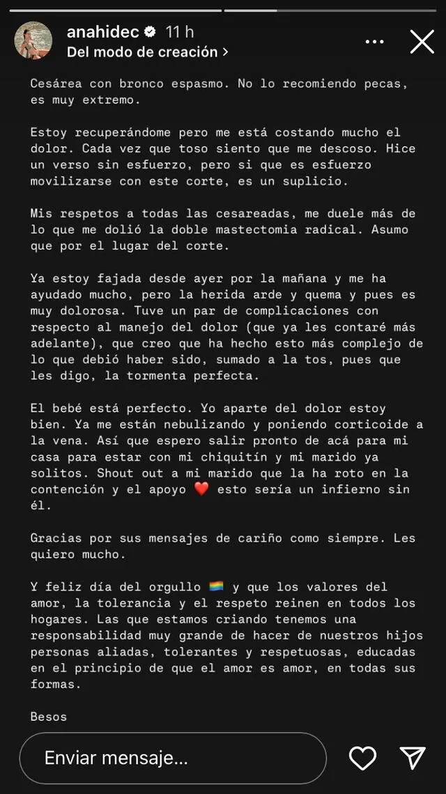 Anahí de Cárdenas PREOCUPA por delicado estado tras complicaciones en el parto de su bebé Anahí de Cárdenas PREOCUPA por delicado estado tras complicaciones en el parto de su bebé