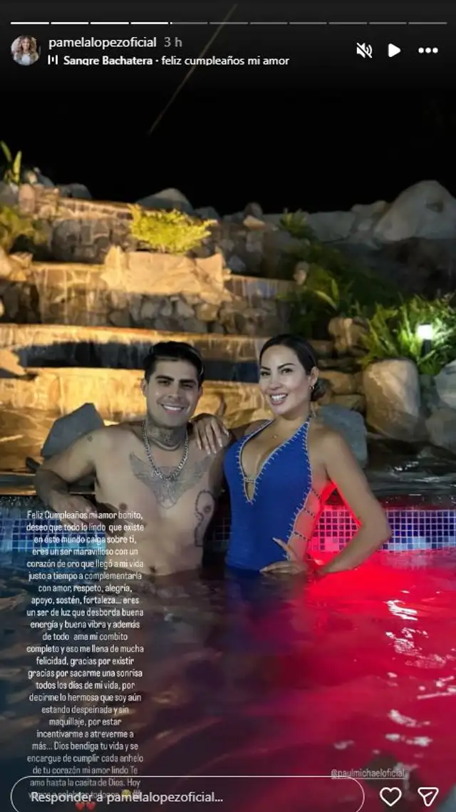 Pamela López celebra a lo grande los 28 años de Paul Michael Pamela López celebra a lo grande los 28 años de Paul Michael