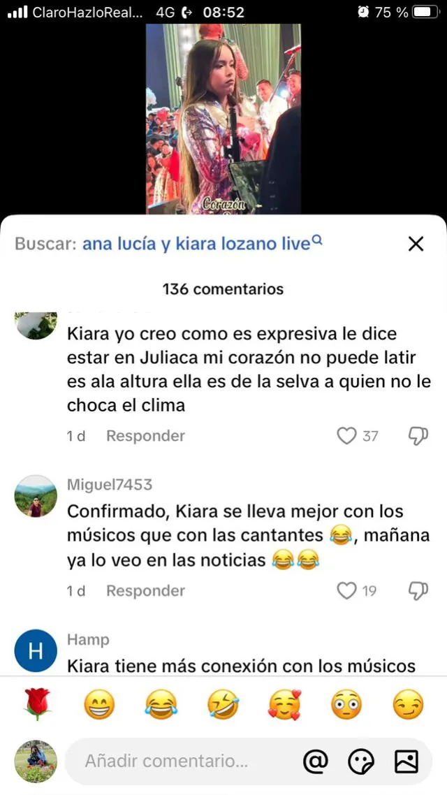 Filtran video de Kiara Lozano 'exaltada' con músicos de Corazón Serrano Filtran video de Kiara Lozano 'exaltada' con músicos de Corazón Serrano