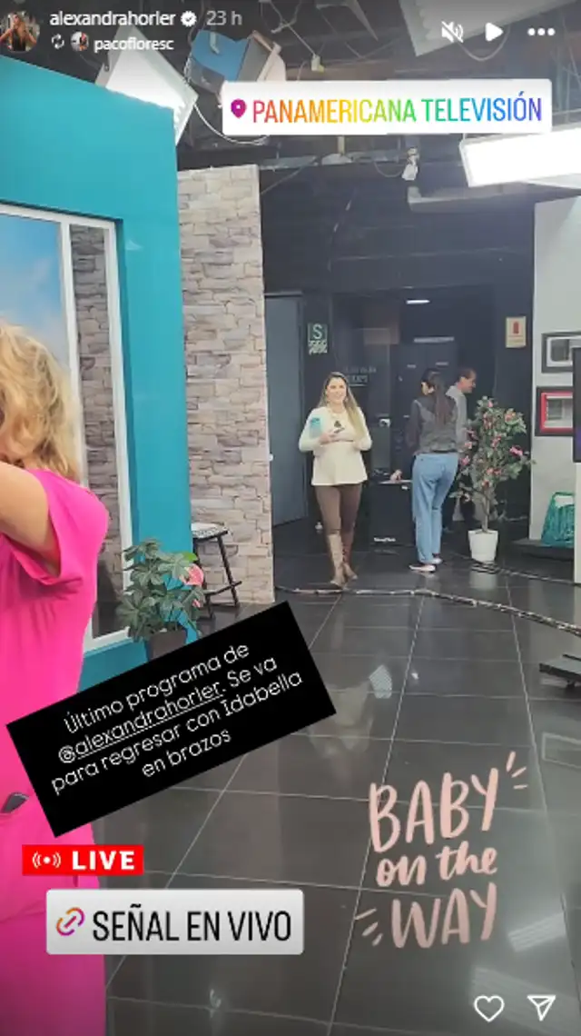 Alexandra Hörler se despidió de sus televidentes. 
