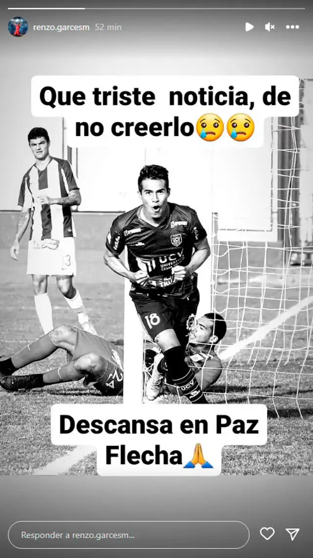 Renzo Garcés despide a su amigo Stalin Morillo. Renzo Garcés despide a su amigo Stalin Morillo.