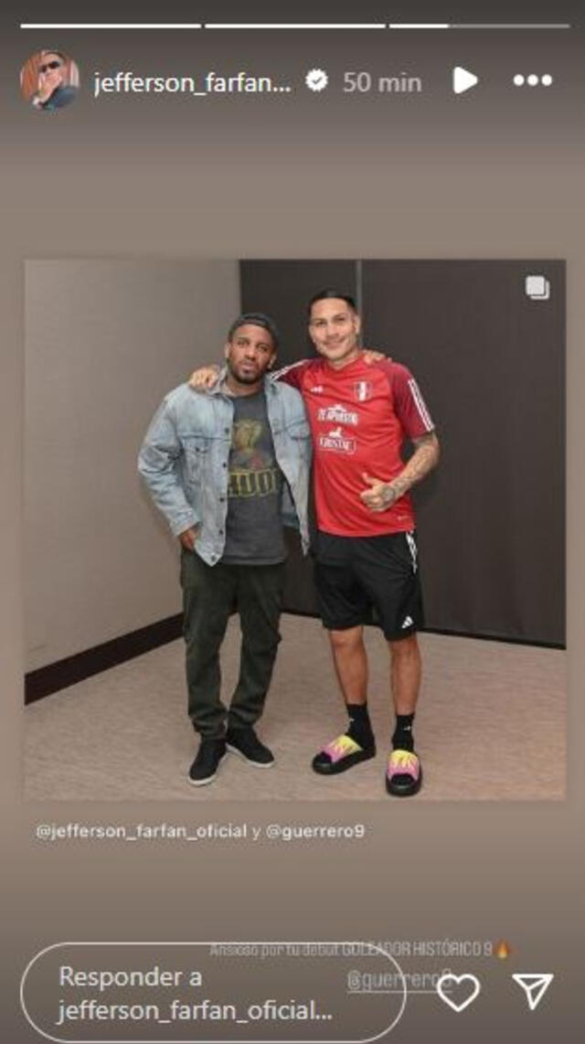 Mensaje de Jefferson Farfán para Paolo Guerrero a horas de su debut con UCV.   