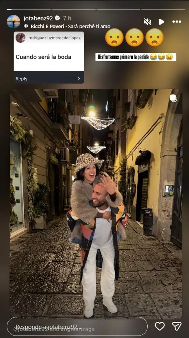 Jota Benz tiene IMPENSADA respuesta sobre fecha exacta de boda con Angie Arizaga tras pedida: 